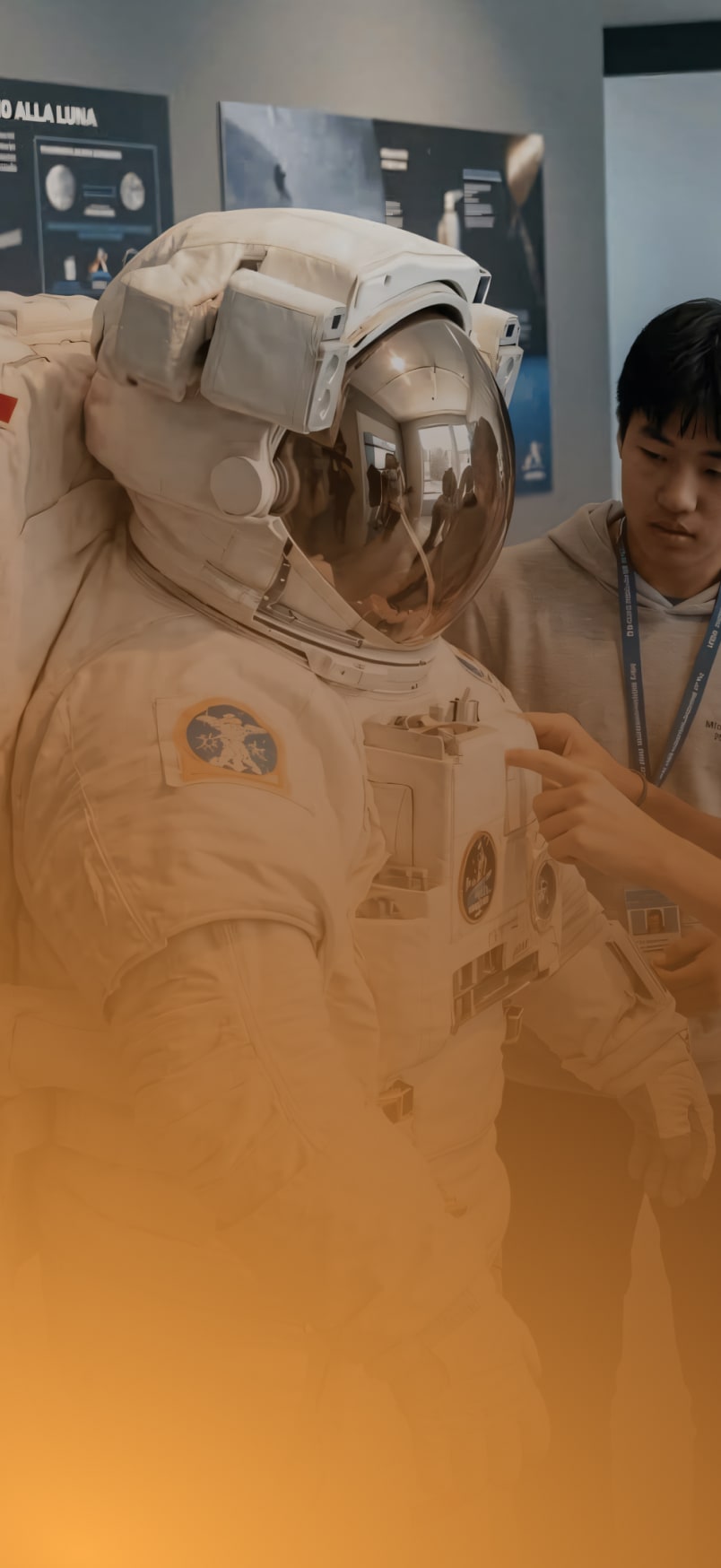 Estudantes no programa aeroespacial na Sapienza University